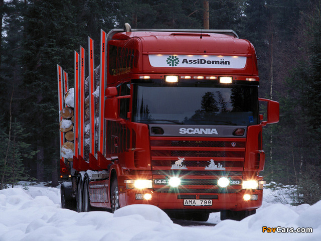 Images of Scania R144G 530 6x4 Timber Truck 1995–2004 (640 x 480)