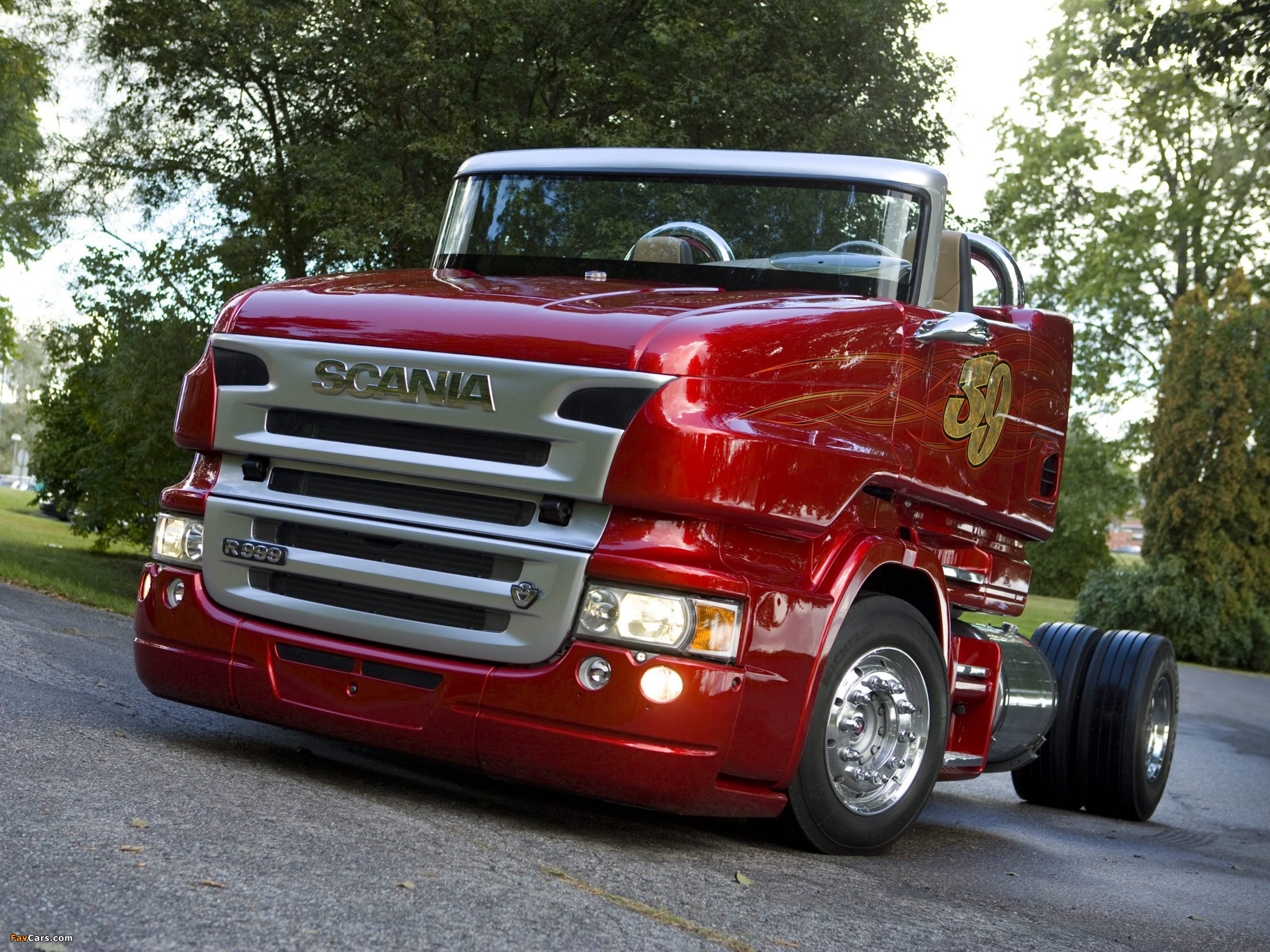 Images of Scania R999 V8 Red Pearl 2008 (2048 x 1536)