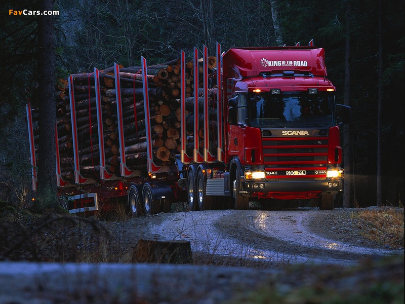Photos of Scania R164GB 580 6x4 Timber Truck 1995–2004 (800 x 600)