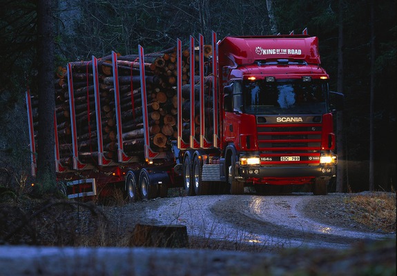 Photos of Scania R164GB 580 6x4 Timber Truck 1995–2004