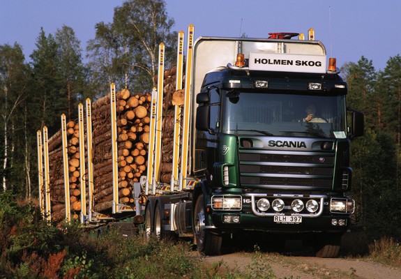 Scania R164GB 580 6x4 Timber Truck 1995–2004 images