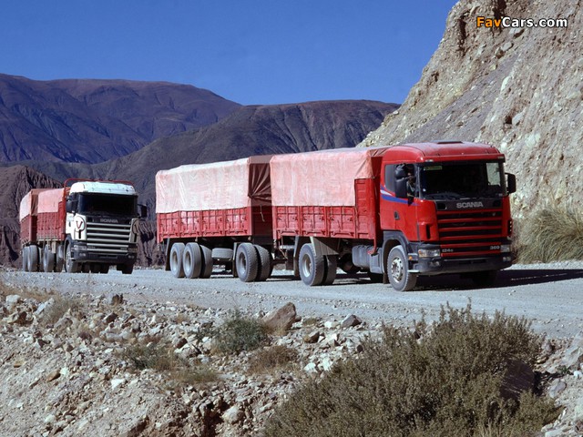 Scania R124G 360 4x2 1995–2004 photos (640 x 480)