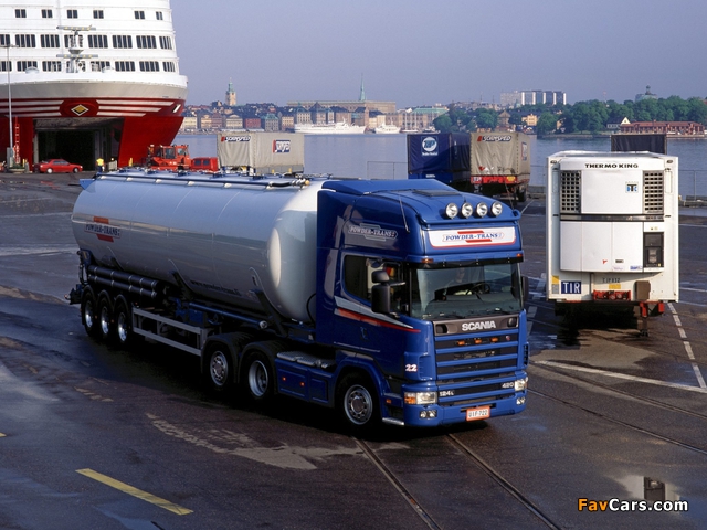 Scania R124L 420 6x2 1995–2004 wallpapers (640 x 480)