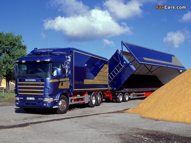 Scania R144G 530 6x2 1995–2004 wallpapers (640 x 480)