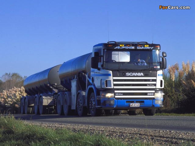 Scania P124G 360 8x4 Tanker AU-spec 1995–2004 wallpapers (640 x 480)