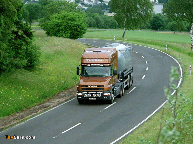 Scania T124 6x2 Topline 1995–2004 wallpapers (640 x 480)