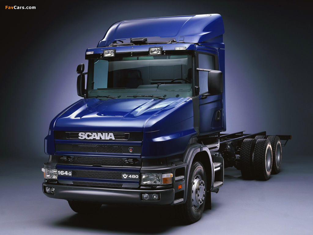 Scania T164G 480 6x4 1995–2004 wallpapers (1024 x 768)