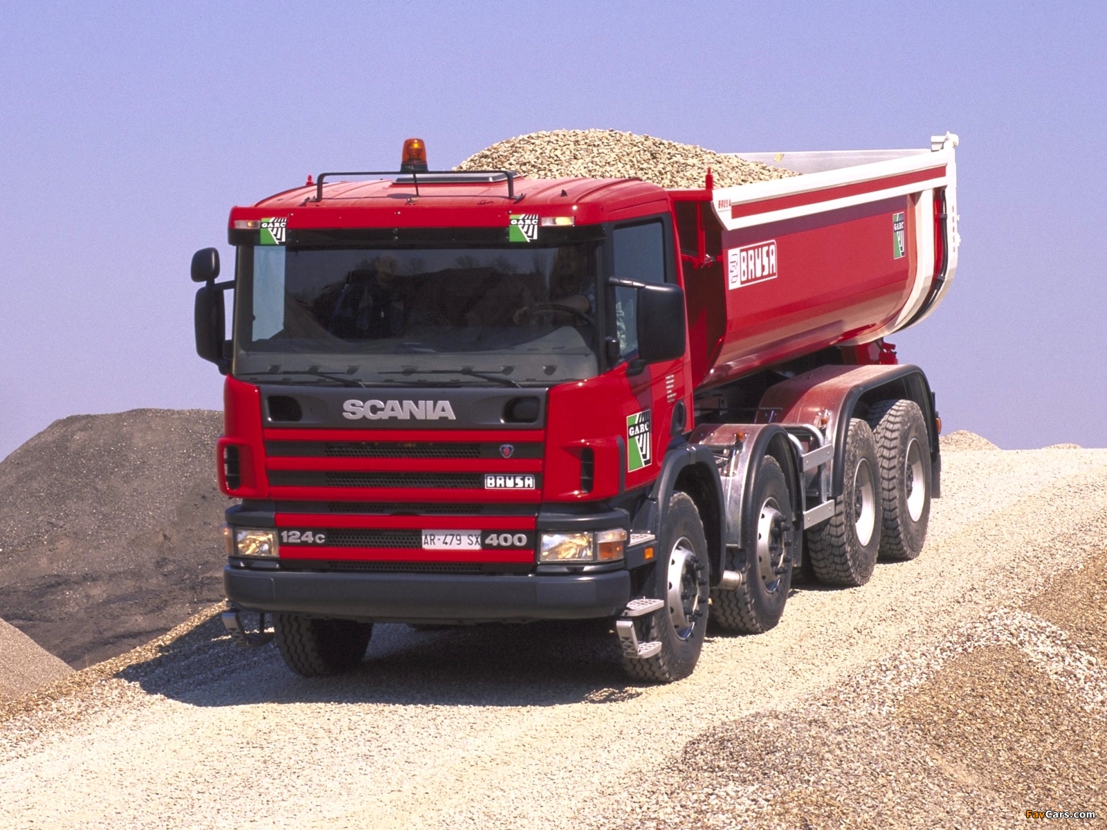 Scania P124C 400 8x4 Tipper 1995–2004 wallpapers (1600 x 1200)
