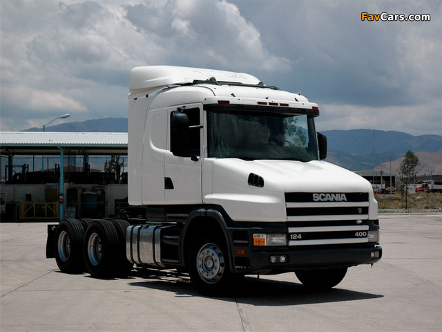 Scania T124L 400 6x4 1995–2004 wallpapers (640 x 480)