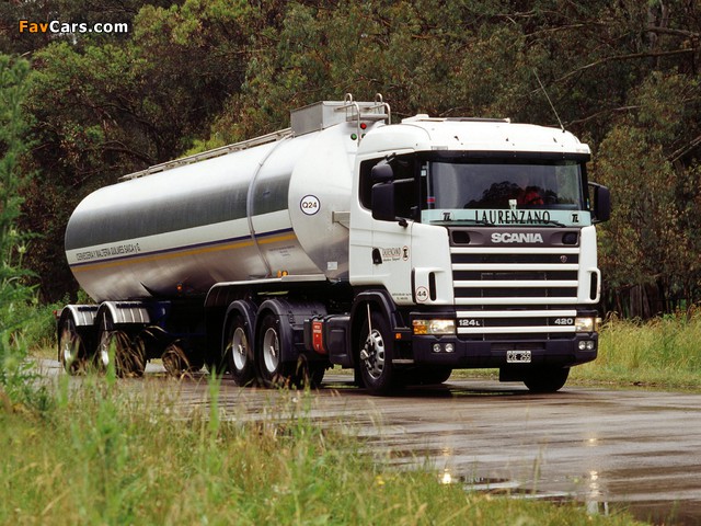 Scania R124L 420 6x4 1995–2004 wallpapers (640 x 480)