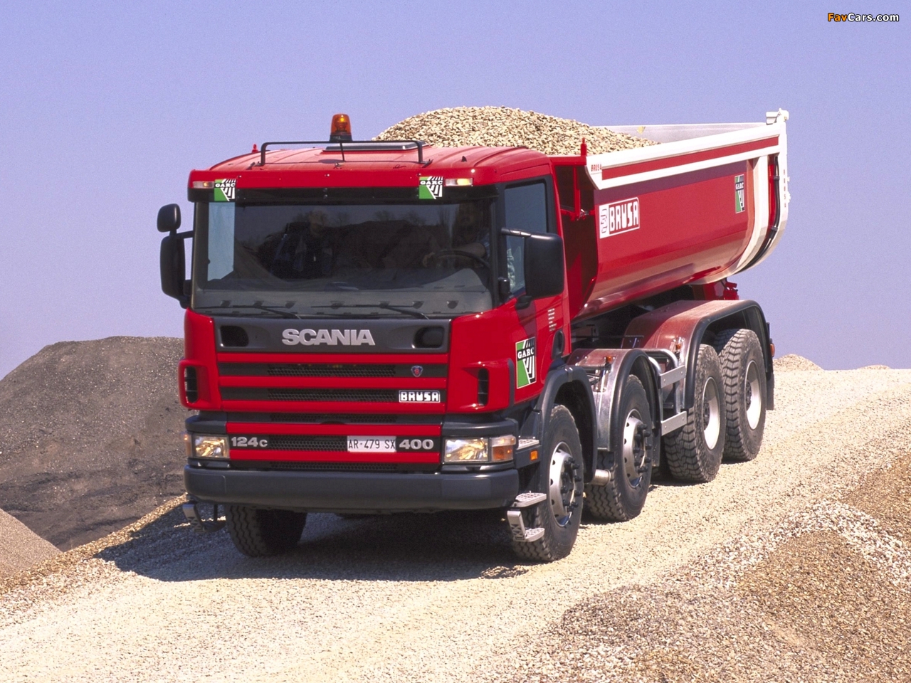 Scania P124C 400 8x4 Tipper 1995–2004 wallpapers (1280 x 960)