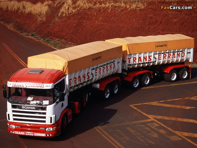 Scania R124G 420 6x4 1995–2004 wallpapers (640 x 480)