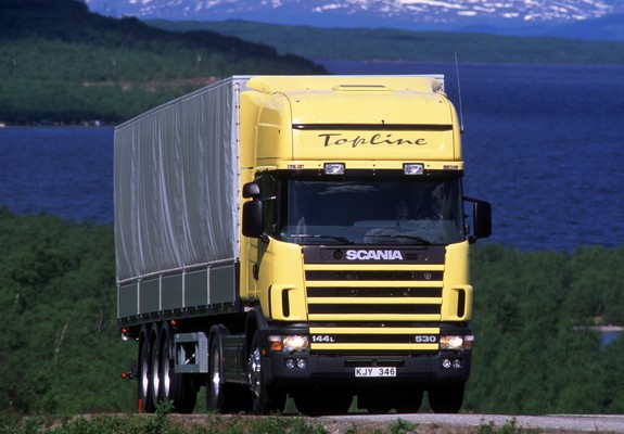 Scania R144L 530 4x2 Topline 1995–2004 wallpapers