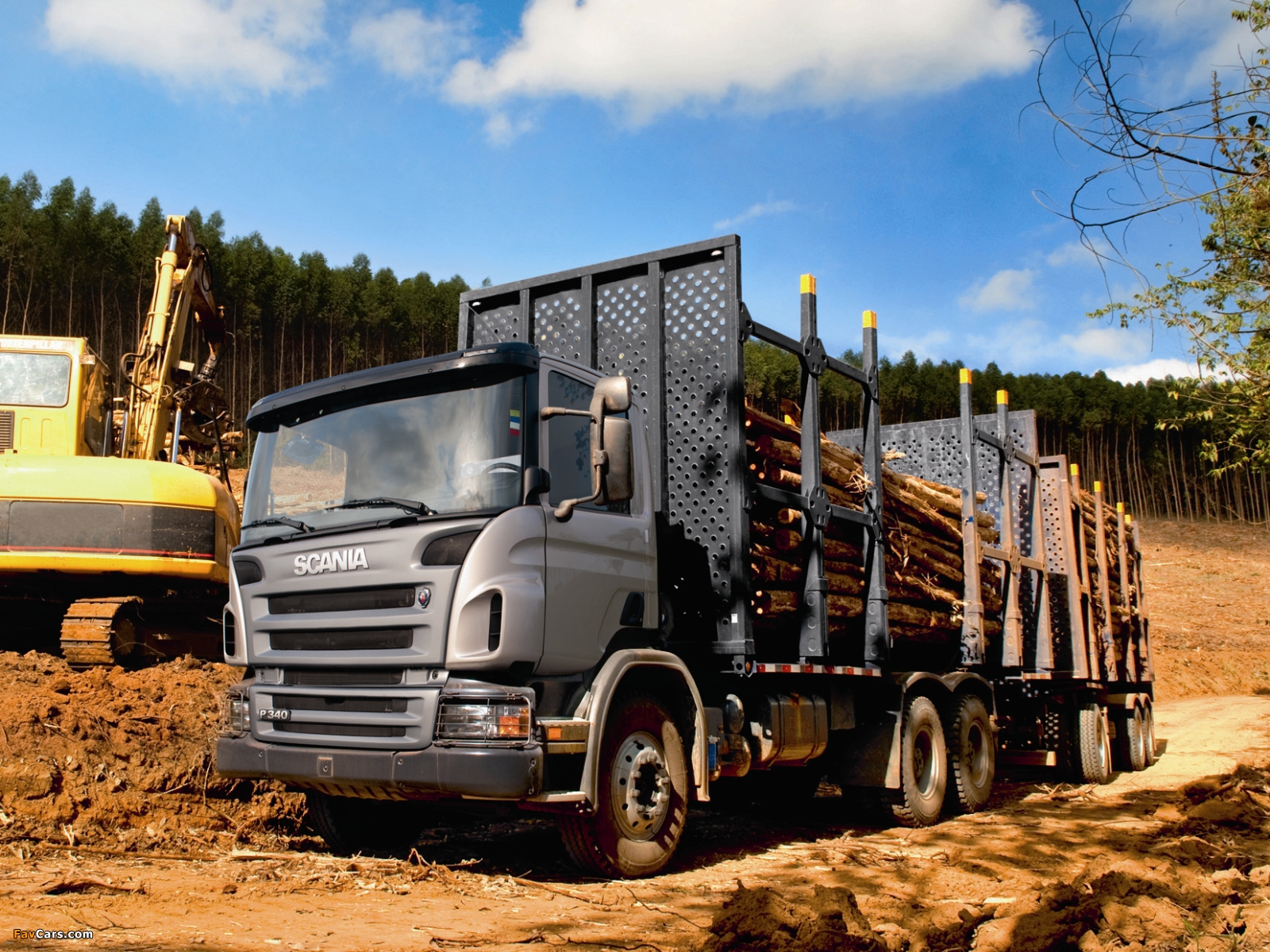 Images of Scania P340 6x4 Timber Truck BR-spec 2004 (1600 x 1200)