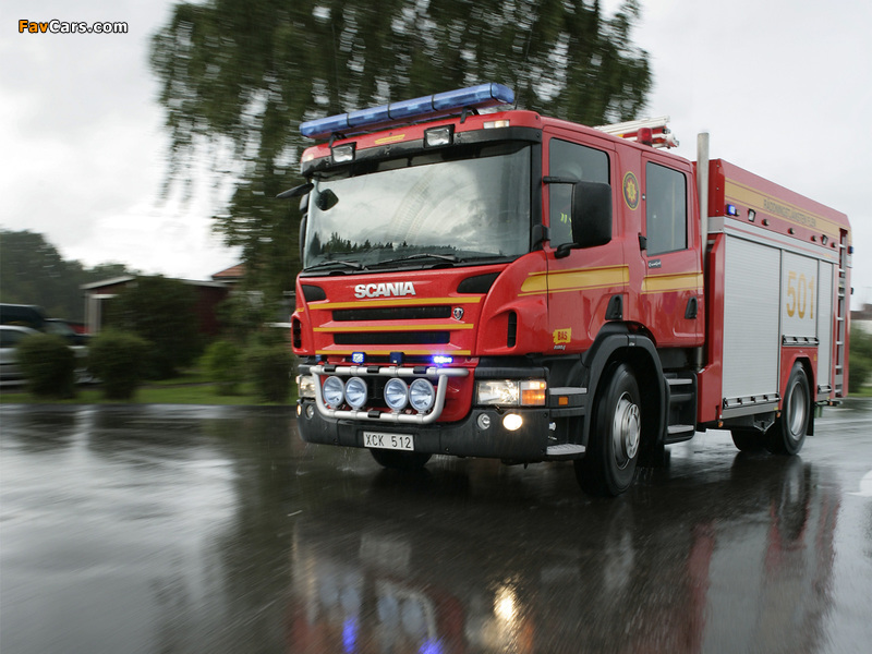 Images of Scania P340 4x2 Crew Cab Fire Engine 2005–10 (800 x 600)