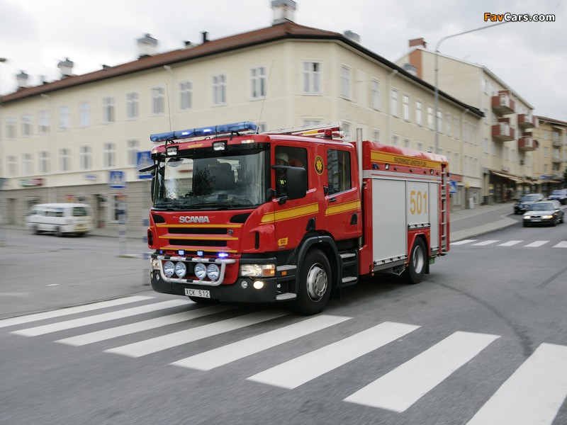 Images of Scania P340 4x2 Crew Cab Fire Engine 2005–10 (800 x 600)