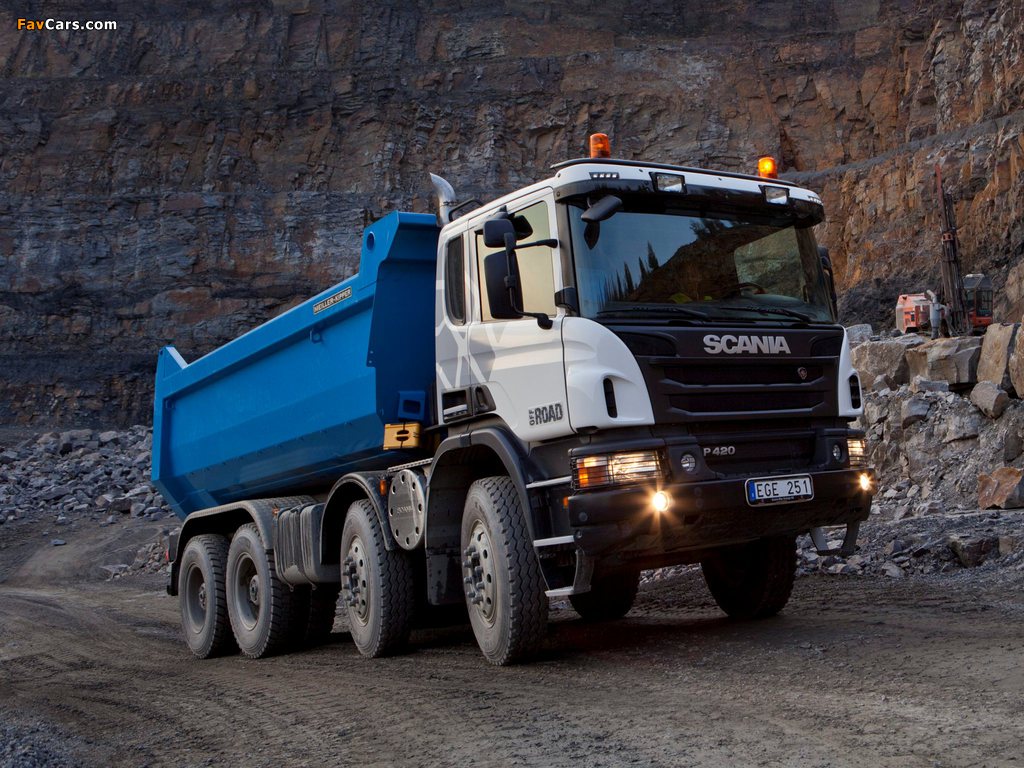 Images of Scania P420 8x4 Tipper Off-Road Package 2011 (1024 x 768)