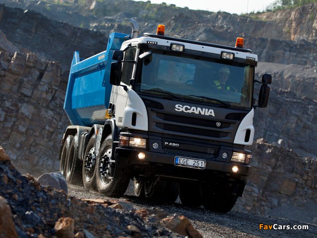 Pictures of Scania P420 8x4 Tipper Off-Road Package 2011 (640 x 480)