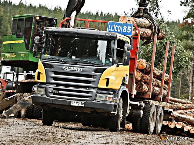 Scania P380 6x4 Timber Truck 2004–10 photos (640 x 480)