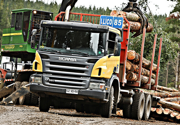 Scania P380 6x4 Timber Truck 2004–10 photos