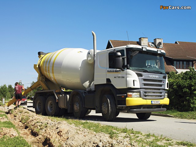 Scania P380 8x4 Mixer 2004–10 pictures (640 x 480)