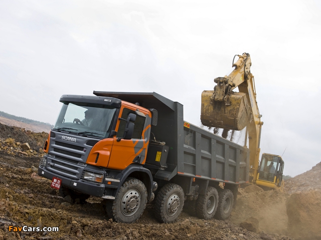 Scania P380 8x4 Tipper 2004–10 wallpapers (640 x 480)