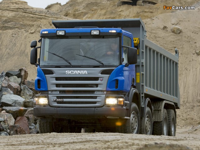 Scania P360 8x4 Tipper 2005–10 photos (640 x 480)
