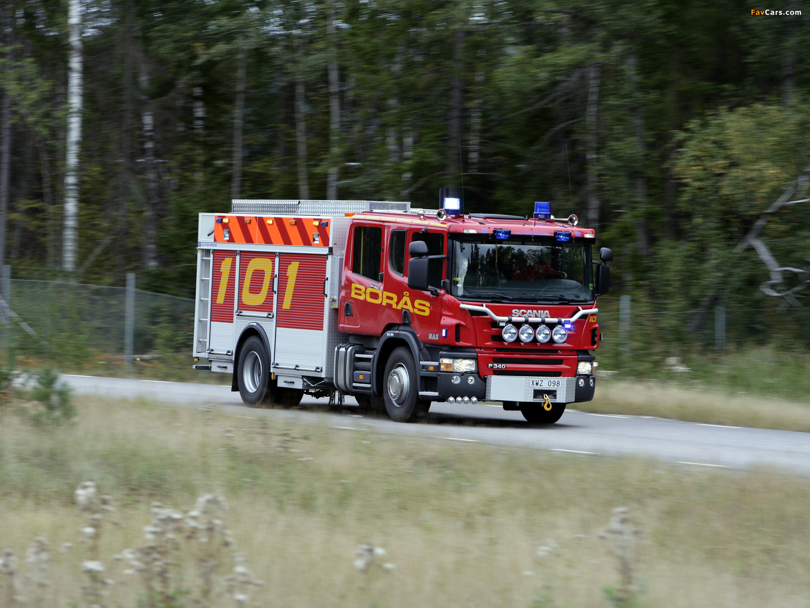 Scania P340 4x2 Crew Cab Fire Engine 2005–10 pictures (1600 x 1200)