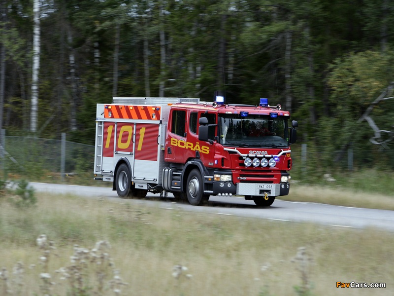 Scania P340 4x2 Crew Cab Fire Engine 2005–10 pictures (800 x 600)