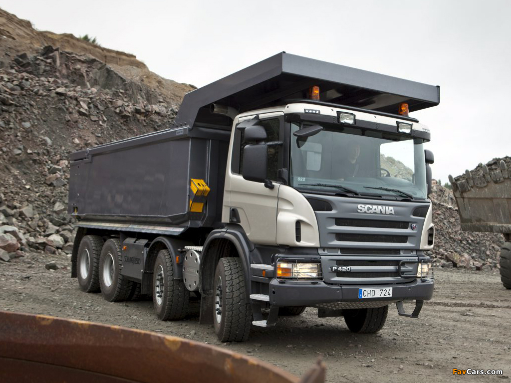 Scania P420 8x4 Tipper 2010–11 wallpapers (1024 x 768)