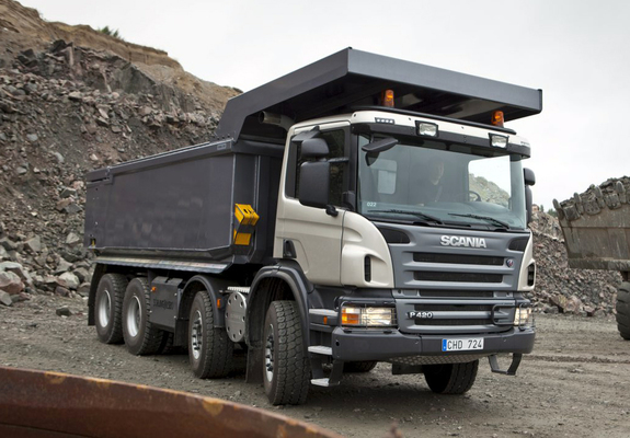 Scania P420 8x4 Tipper 2010–11 wallpapers