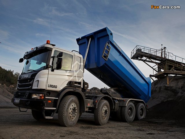 Scania P420 8x4 Tipper Off-Road Package 2011 images (640 x 480)