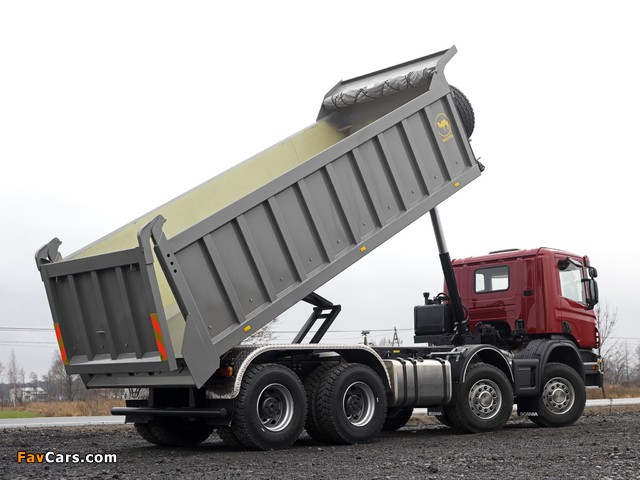 Scania P380 8x4 Tipper 2004–10 wallpapers (640 x 480)