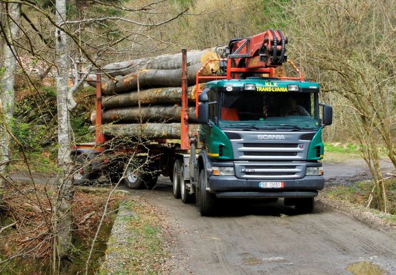 Scania P420 6x6 Timber Truck 2004–10 wallpapers