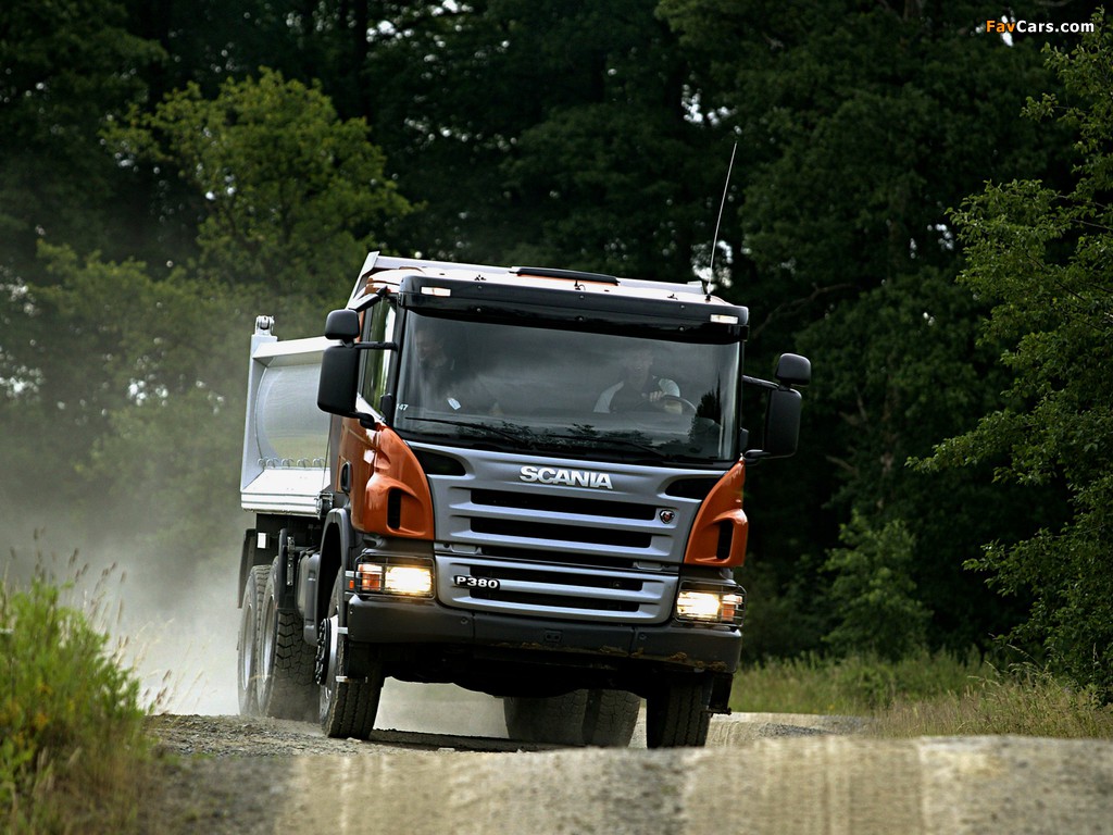 Scania P380 6x6 Tipper 2004–10 wallpapers (1024 x 768)
