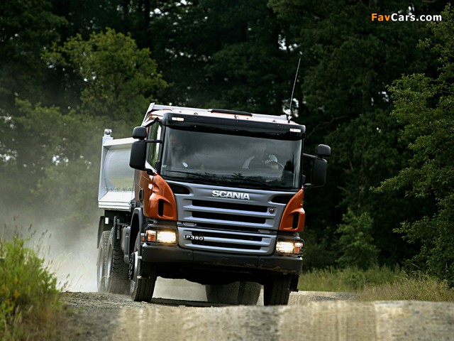 Scania P380 6x6 Tipper 2004–10 wallpapers (640 x 480)