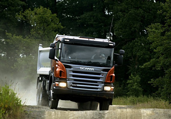 Scania P380 6x6 Tipper 2004–10 wallpapers