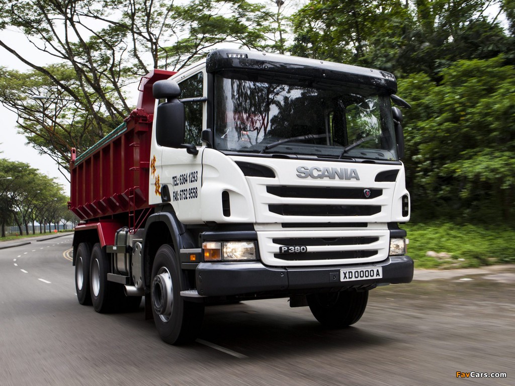 Scania P380 6x4 Tipper 2011 wallpapers (1024 x 768)