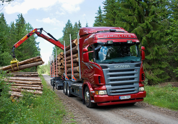 Images of Scania R620 6x4 Highline Timber Truck 2005–09