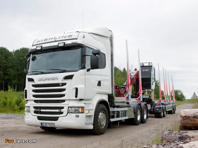 Images of Scania R730 6x4 Highline Timber Truck 2010–13 (640 x 480)