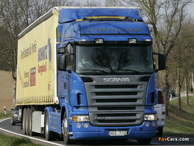 Photos of Scania R500 4x2 Highline 2004–09 (640 x 480)