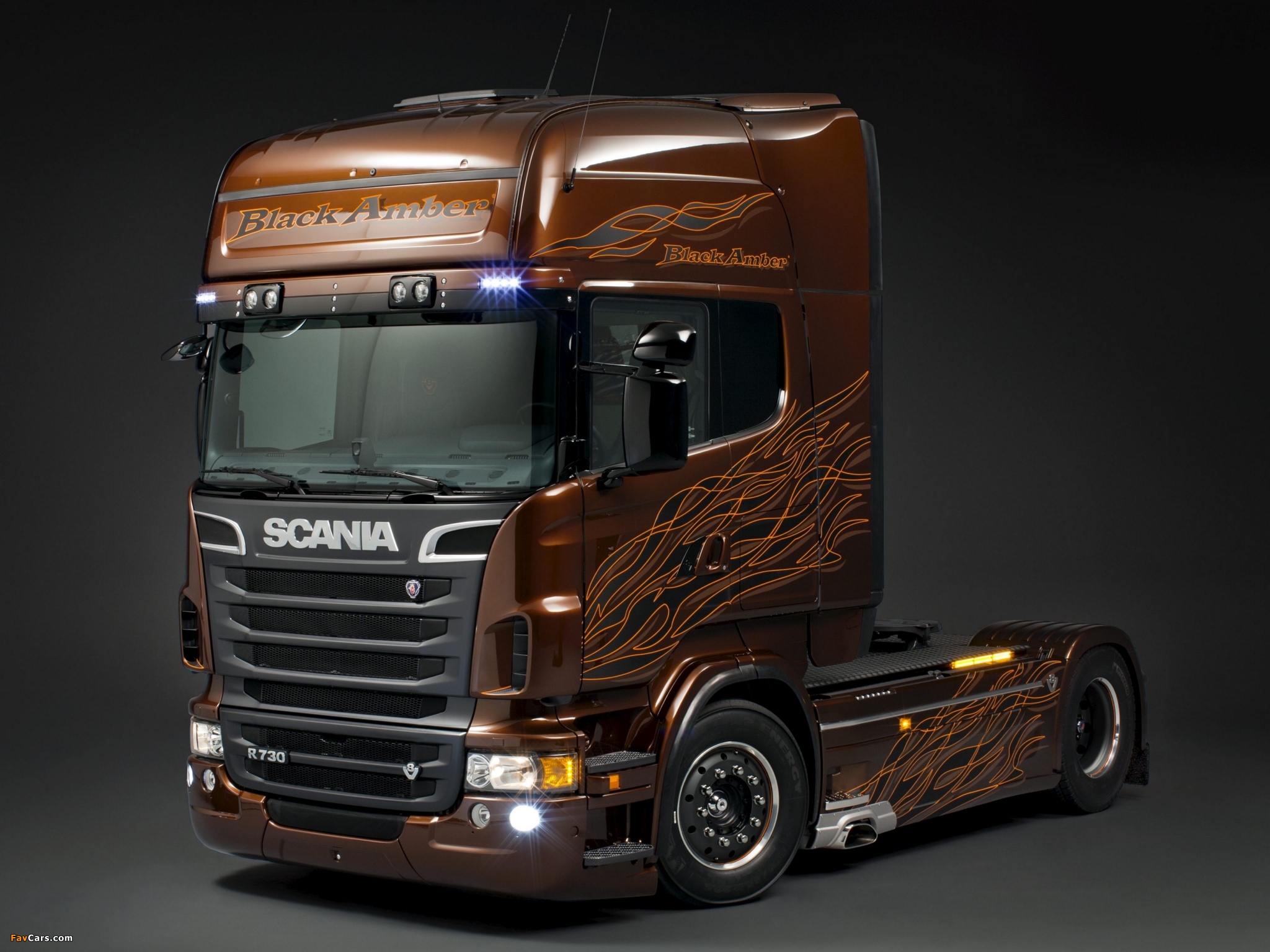 Photos of Scania R730 4x2 Topline Black Amber 2011 (2048 x 1536)