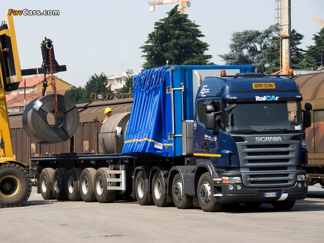 Pictures of Scania R560 8x4 Highline 2004–09 (640 x 480)