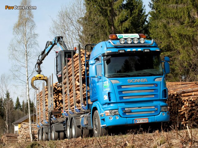 Pictures of Scania R620 6x4 Highline Timber Truck 2005–09 (640 x 480)