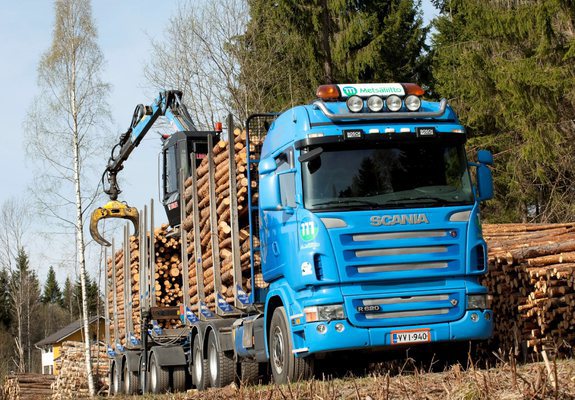 Pictures of Scania R620 6x4 Highline Timber Truck 2005–09