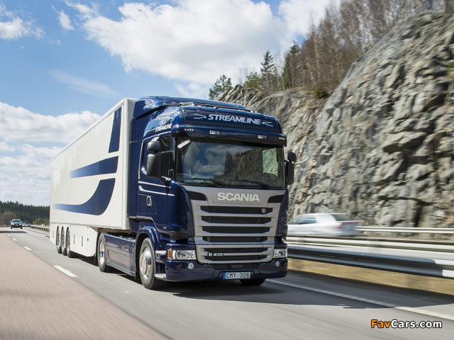 Pictures of Scania R410 4x2 Streamline Highline Cab 2013 (640 x 480)