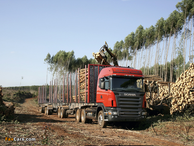 Scania R500 6x2 Highline Timber Truck 2004–09 images (640 x 480)
