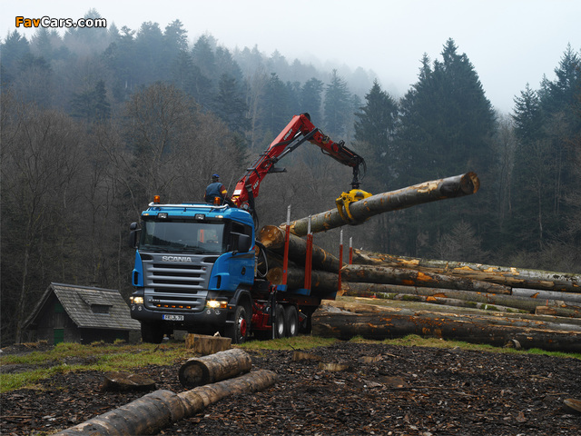 Scania R470 6x6 Timber Truck 2004–09 images (640 x 480)