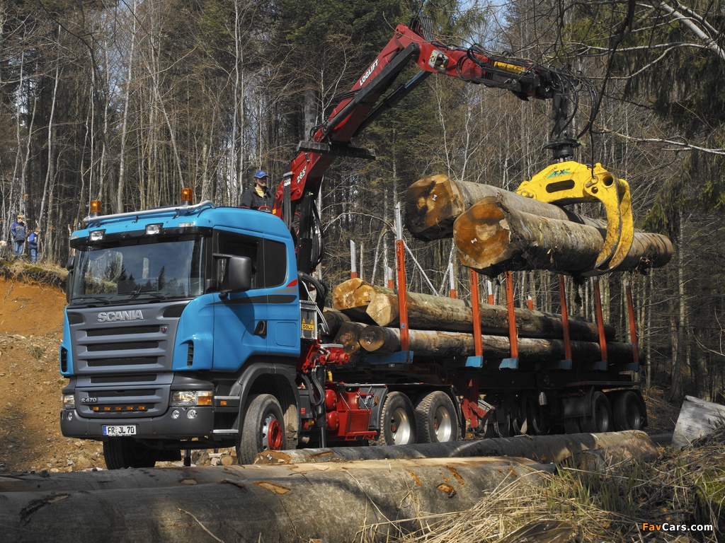 Scania R470 6x6 Timber Truck 2004–09 images (1024 x 768)