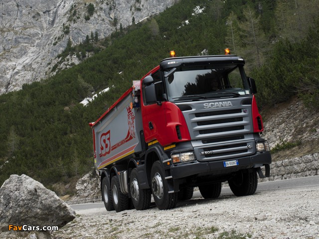 Scania R500 8x4 Tipper 2004–09 photos (640 x 480)